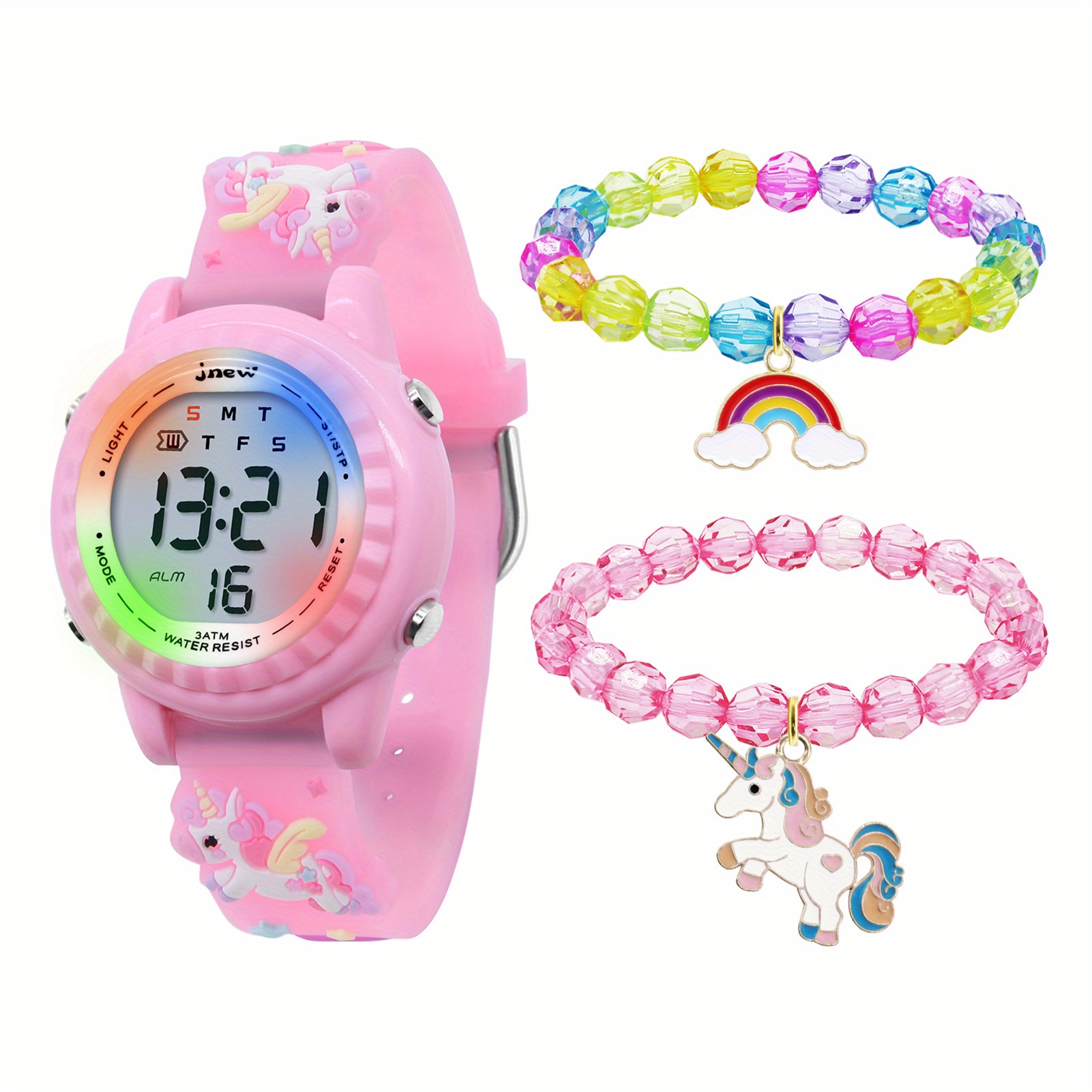 Niños Unicornio Reloj Para Niñas Reloj Digital Para Niños Pequeños Reloj  Con Luces De 7 Colores Con Alarma Cronómetro Unicornio Para 3-10 Años - Los  Mejores Regalos Para Niños Niñas