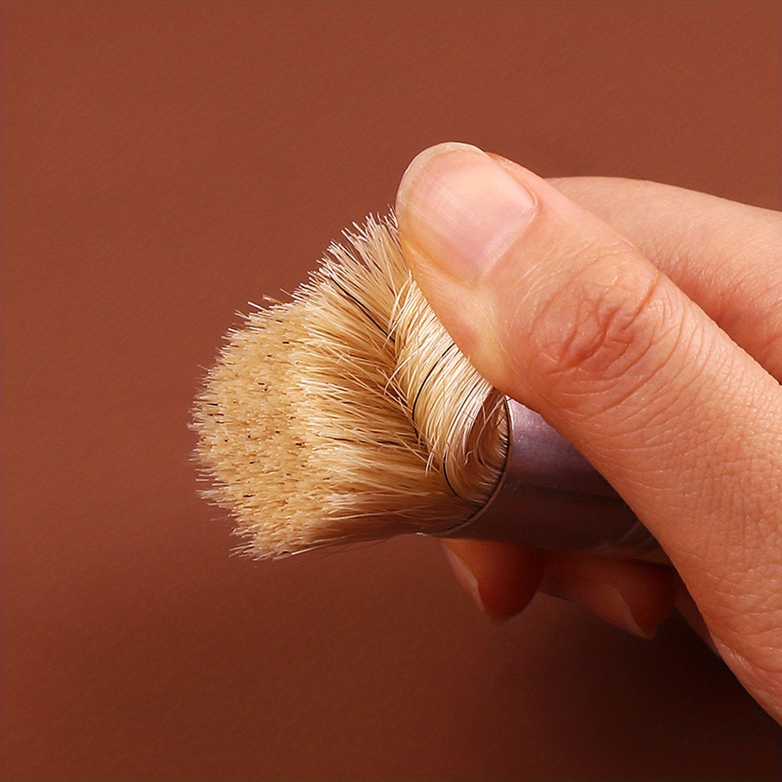 Diy Wooden Stencil Brush Pure Natural Bristle Paint Brush Temu