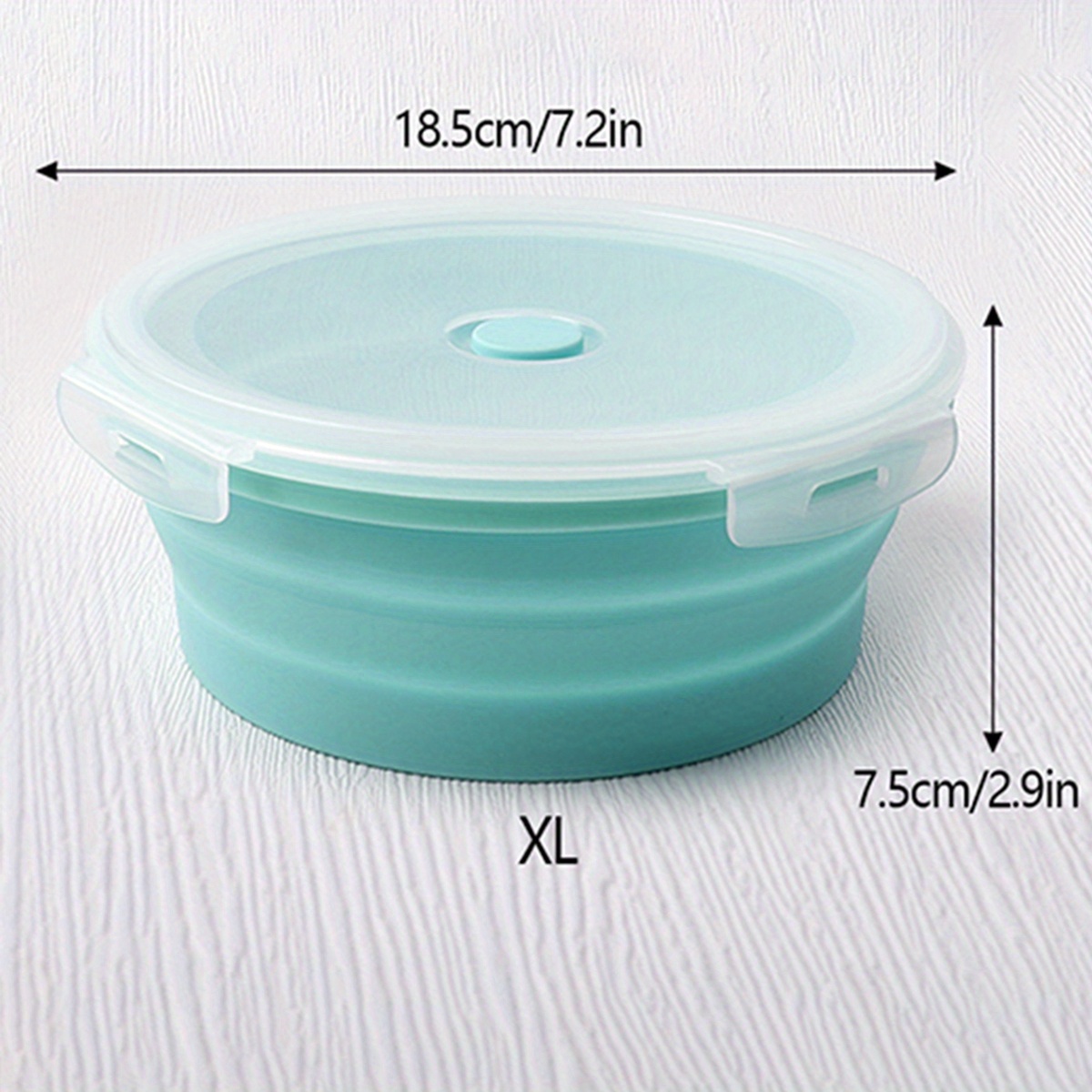 Collapsible Silicone Food Storage Container Stackable Space - Temu