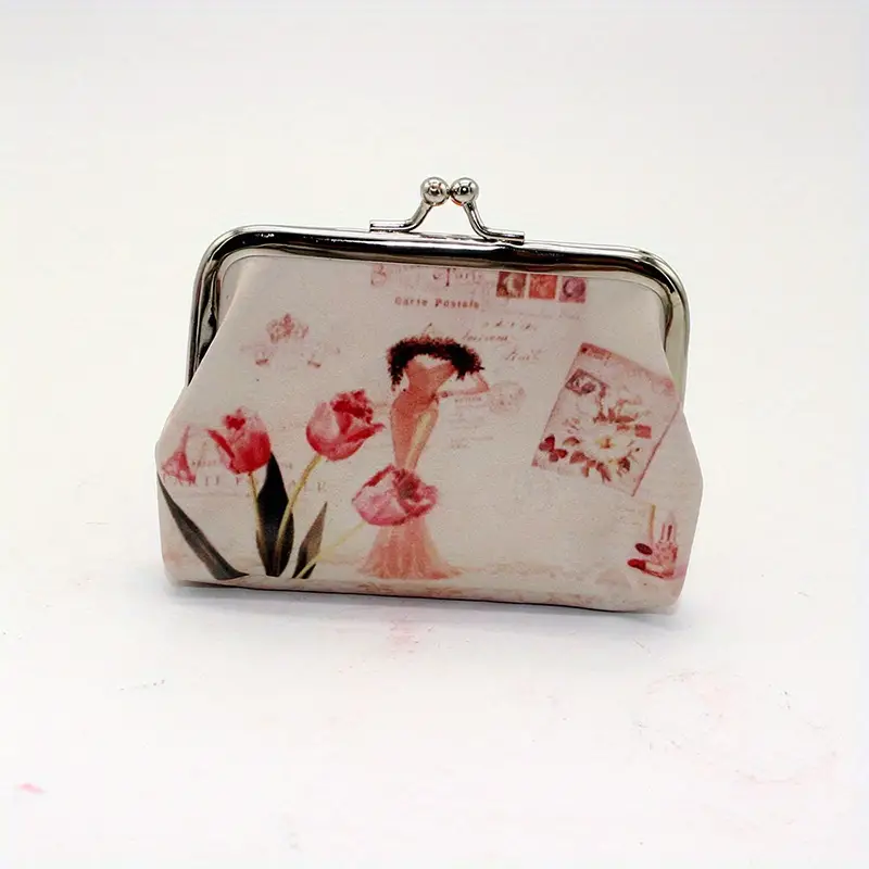 Kiss Lock Clasp Purse Clasp Coin Purse Leather Coin Purse Woman Change  Purse Personalized Gifts 