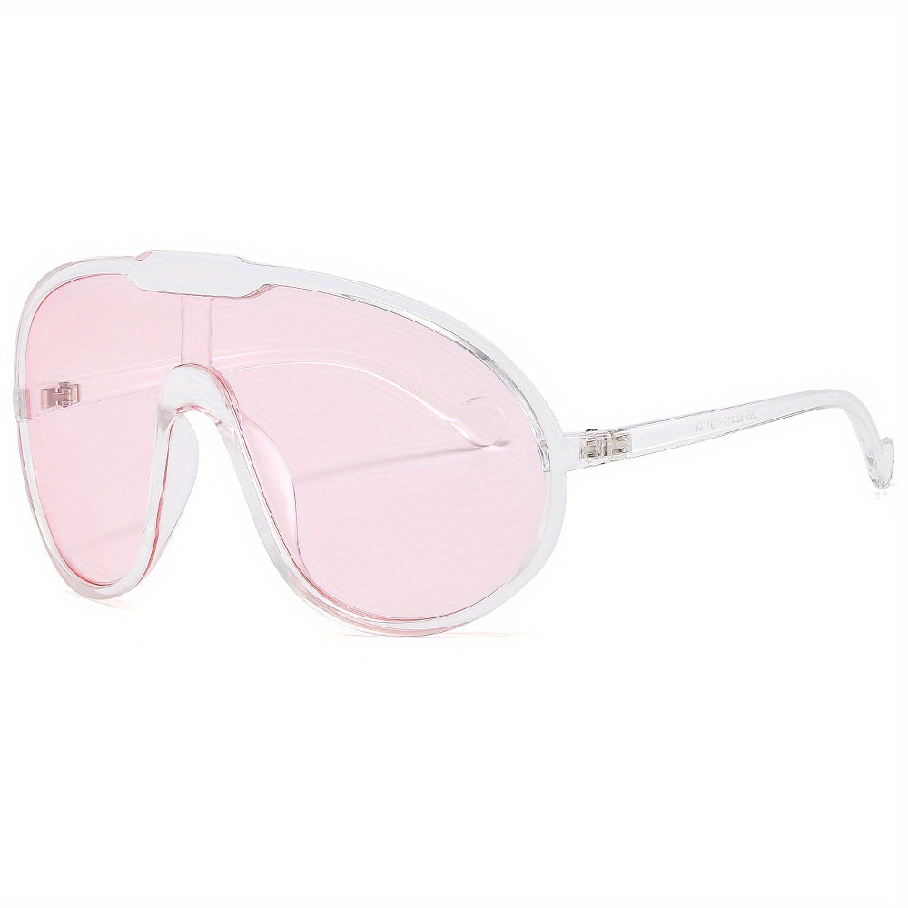 Fashion Oversized One Piece Shield Sunglasses Mens Women Outdoor