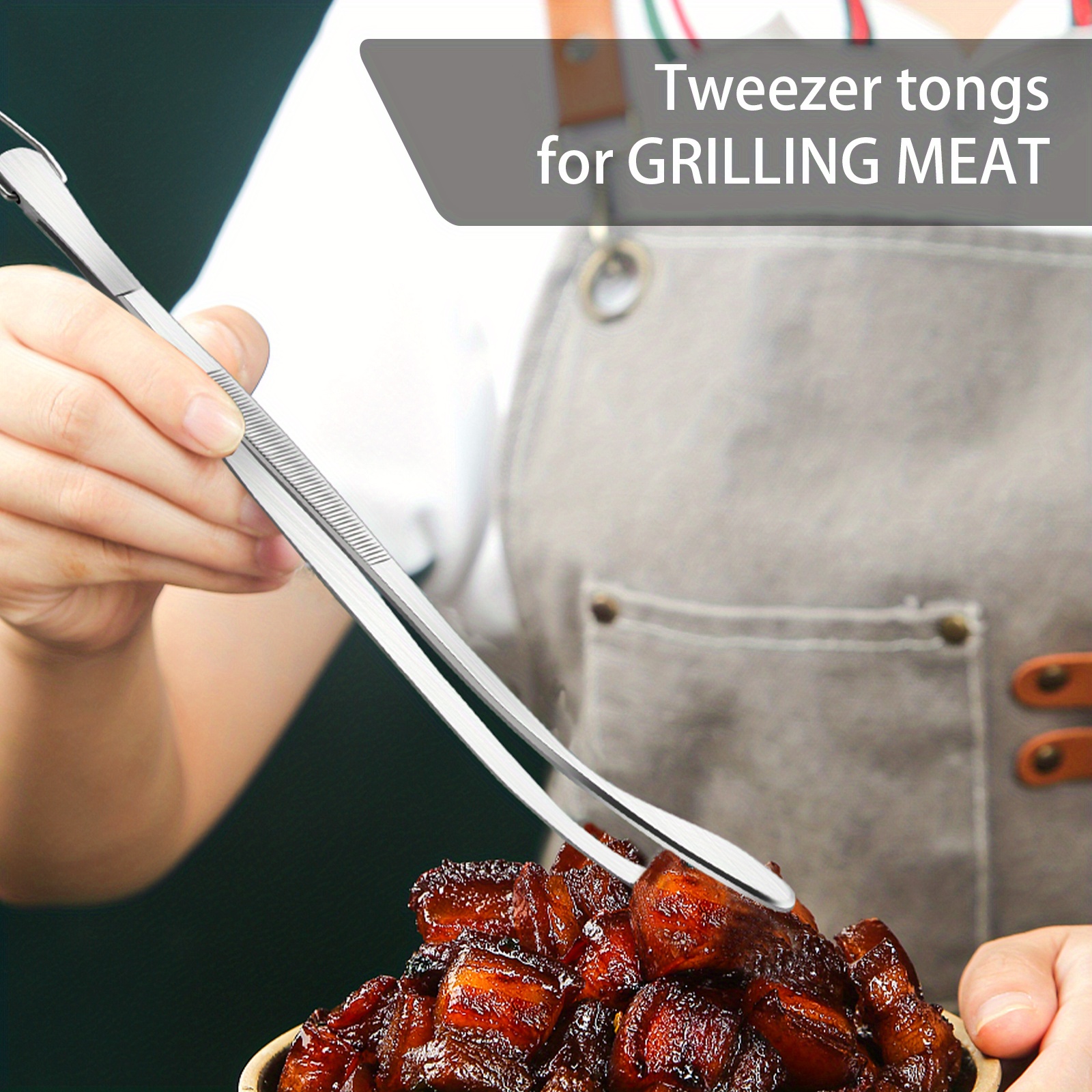 Kitchen Tweezer Bbq Food Tweezer Clip Mini Chief Tongs - Temu