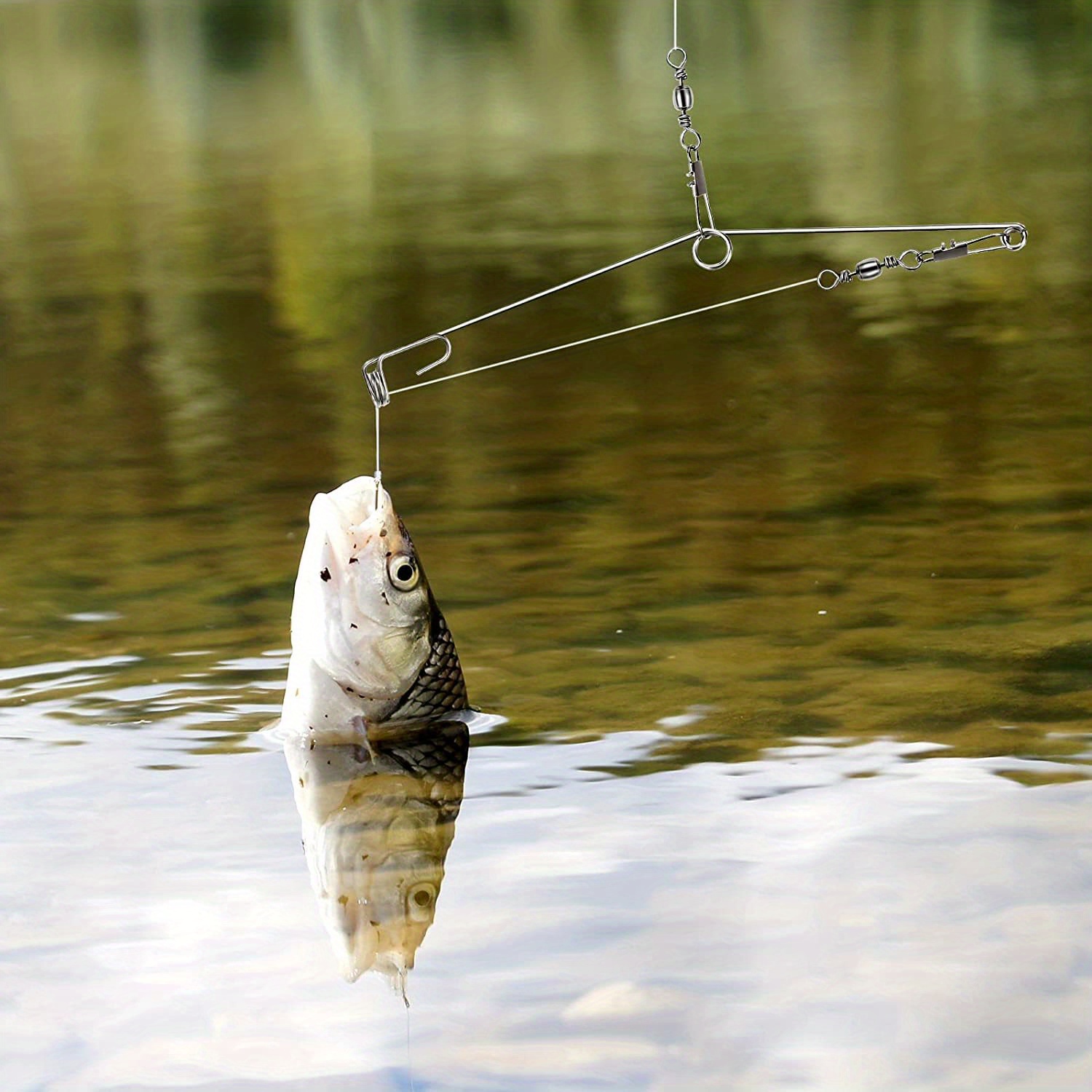 Automatic fishing pole holder. Automatic hook setter #catfish