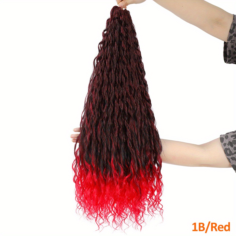 24 inche Loose Water Wave Braiding Hair Extensions Synthetic Crochet Braids  Hair