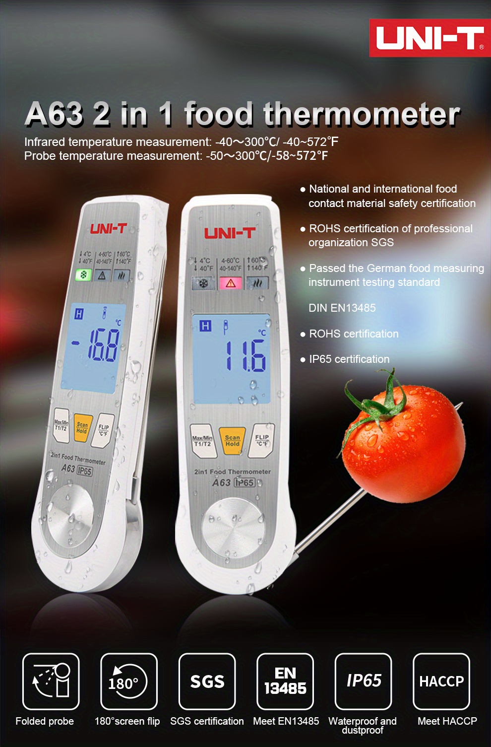 Infrarot Thermometer für Lebensmittel