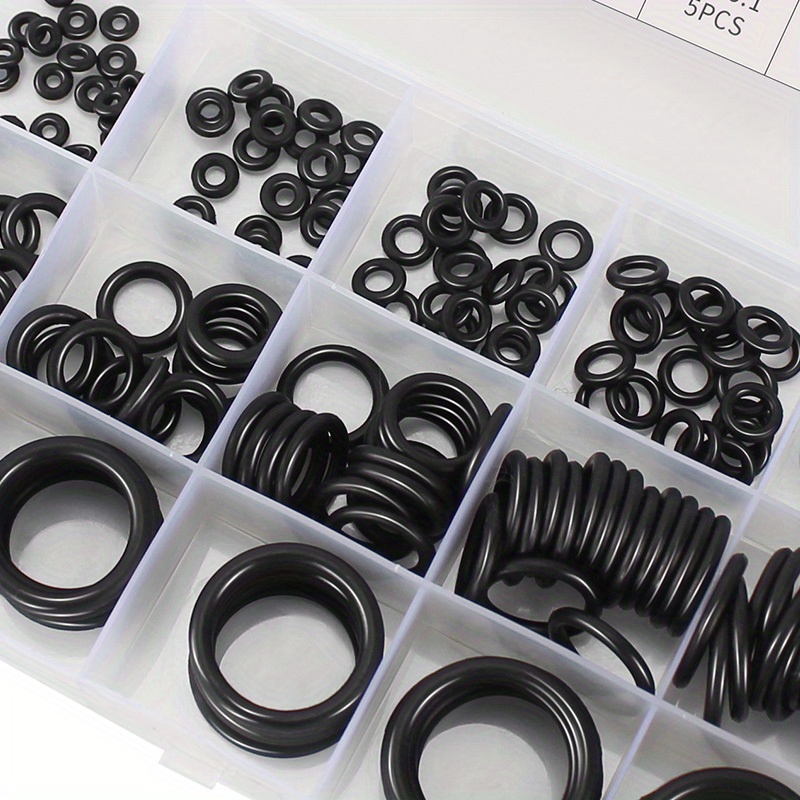 200pcs rubber o ring assortment kit 25 sizes for professional plumbing car repair air gas connections