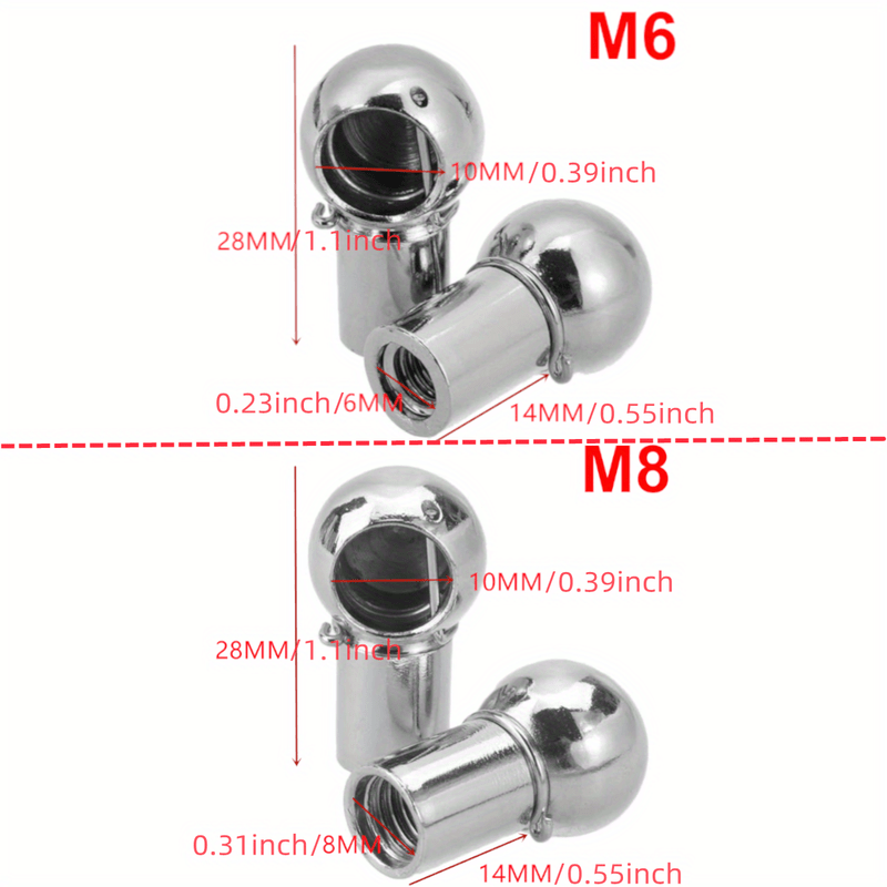 Bullone A Sfera 2x10mm M8 Per Puntoni A Gas Bullone A Sfera ... - Alibaba