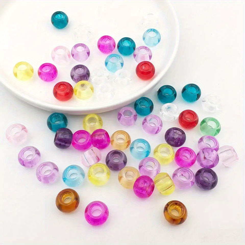 Assorted Craft Beads Large Hole Lampwork Spacer Beads - Temu