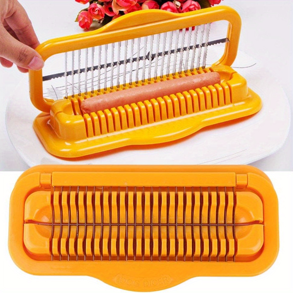Mlfire Banana Slicer Food Grade Vegetable and Fruit Slicer with Ergonomic Handle, Suitable for Bananas, Vegetables and Fruits, Size: 1pcs, Yellow