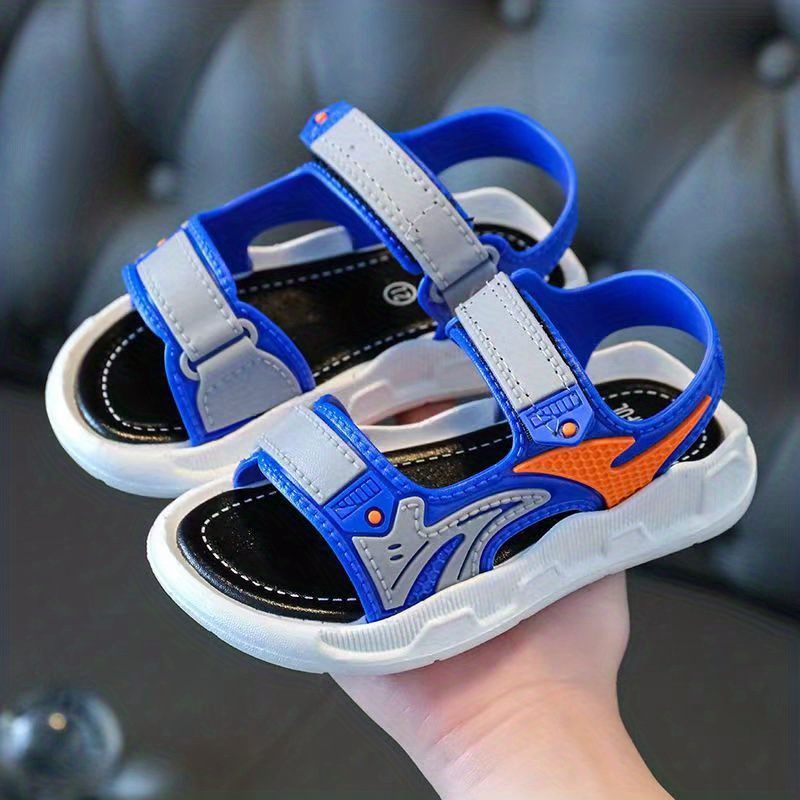 JIAGEYA Boys Girls Hook and Loop Sandals, Wear-resistant Non-Slip Comfy Beach Shoes, Summer, Christmas Gifts,Temu