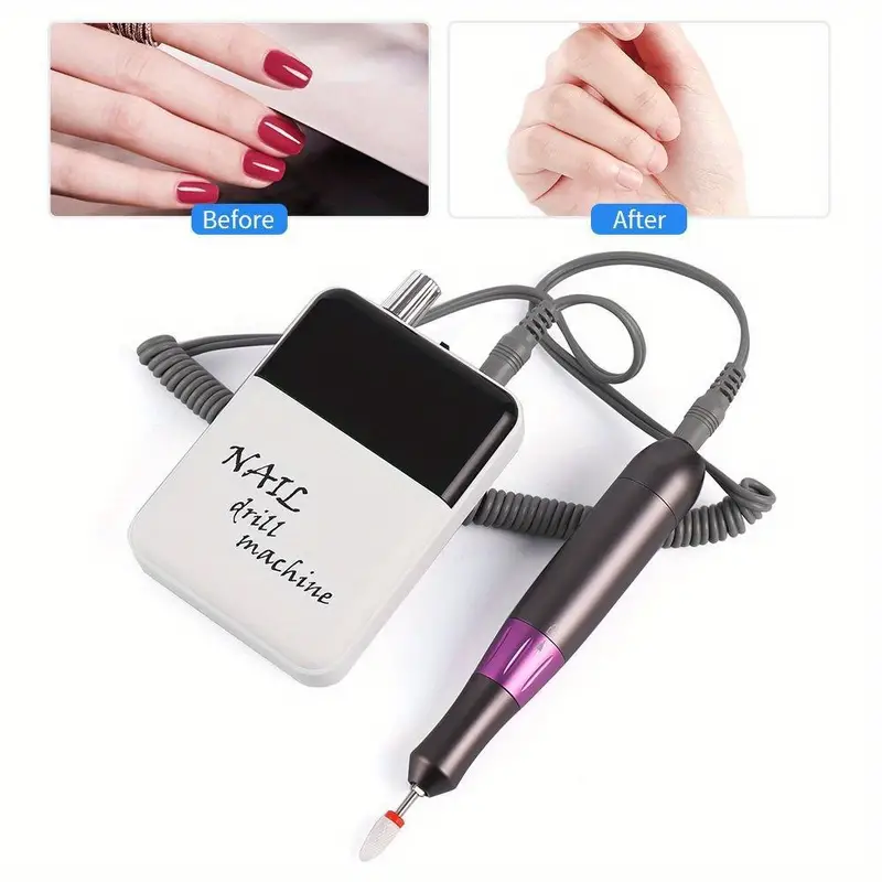 nail machine professional drilling set brushless electric nails drill manicure portable file drilling details 1