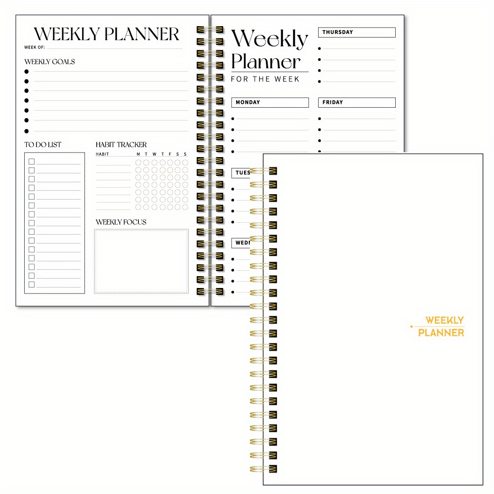 Planner Inserts, Weekly Plan: 52-Week Planner Inserts