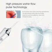 portable ipx7 waterproof teeth cleaner with 5 nozzles and 150ml tank rechargeable smart electric teeth whitening dentistry oral irrigator cordless water flosser for at home dental care details 5