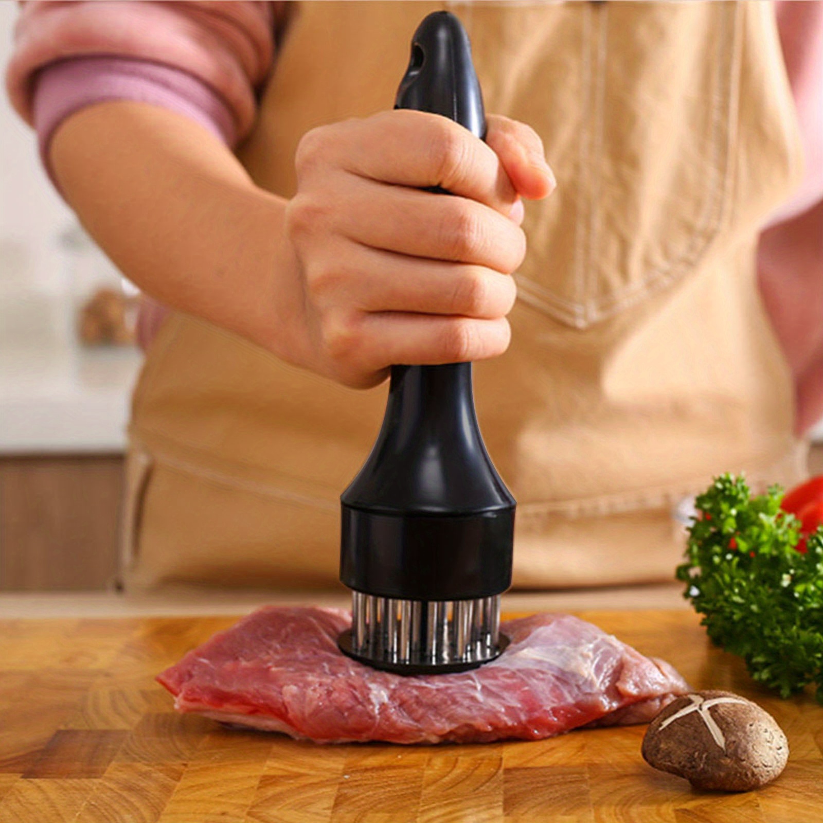Henmomu Kitchen Tools,Professional Steak Meat Marinade Seasoning Tenderizer  Tools Kitchen Accessory,Meat 