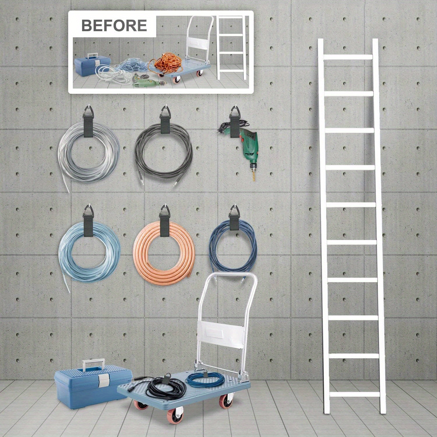 Extension Cord Holder Organizer Extension Cord Hanger Garage Temu
