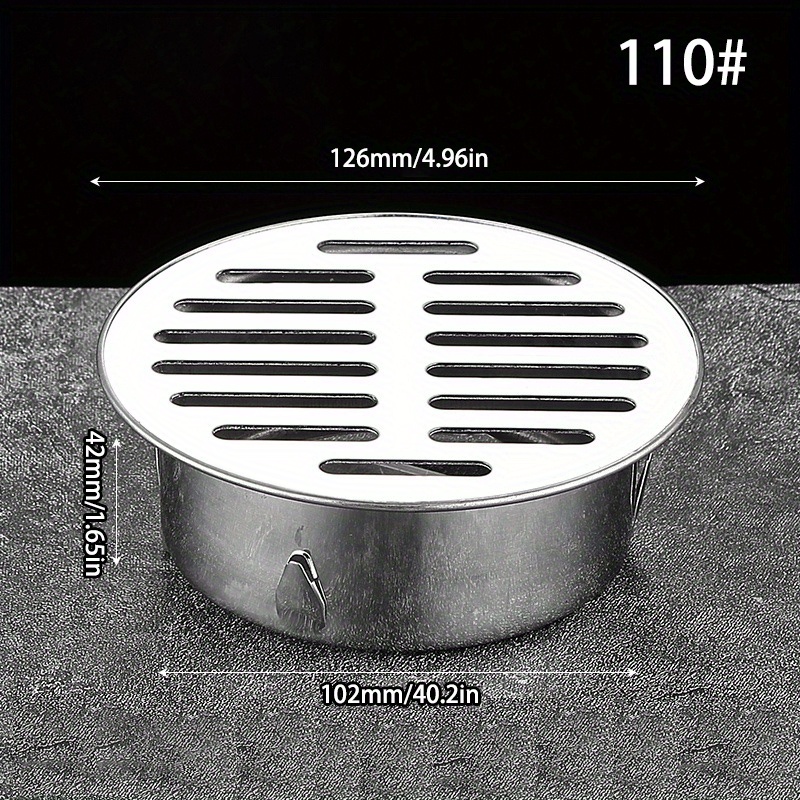 Stainless Steel Bathroom Drain Cover Hair Catcher Balcony Drainage Stopper  Plug Garden Outdoor Roof Anti-blocking Floor Strainer