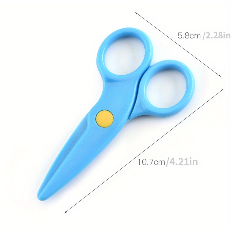 Diy Scissors Colorful Cartoon Plastic Scissors Kindergarten Mini Small  Handmade No Hurt Hand Horn Scissors - Temu Germany