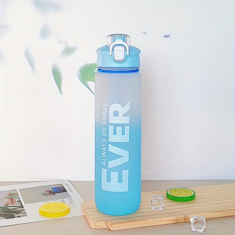 Portable Sports Water Bottle Large Capacity Pvc Free - Temu