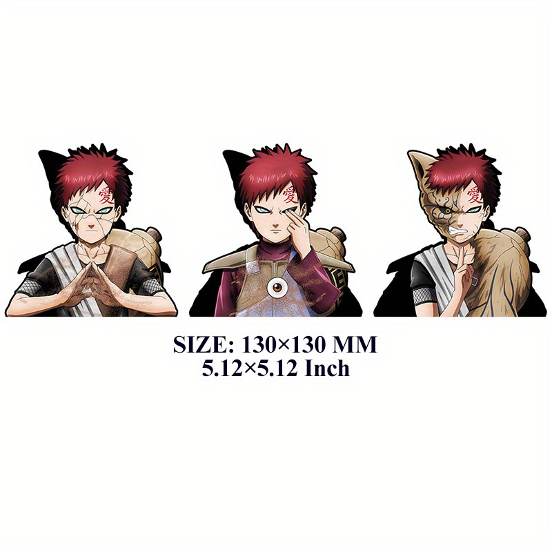 HOLO GAARA NARUTO PEEKER STICKER ANIME CAR STICKER