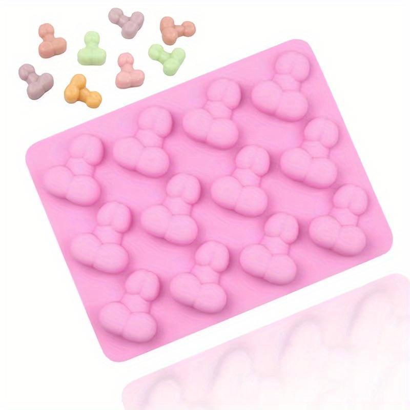 Funny Penis Chocolate Mold 8 Cavity 3d Silicone Mold Dick - Temu