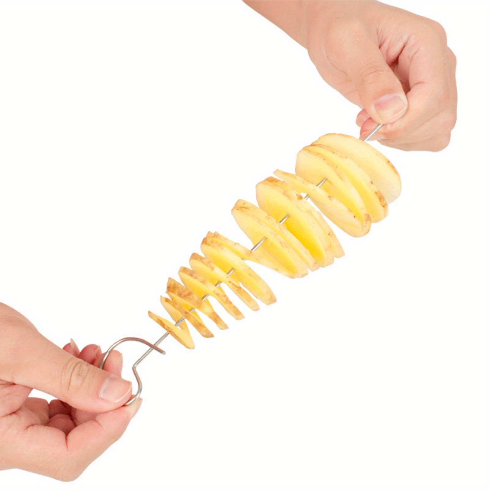 Stainless Steel Potato Slicer Set: Create Delicious Spiral - Temu