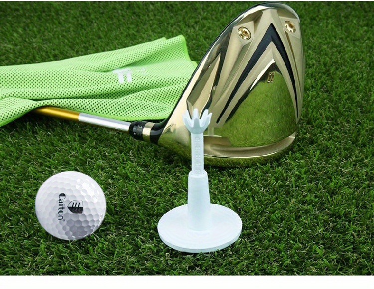 2pcs golf tees white plastic durable golf tees holder adjustable height practice tees golf accessories details 8