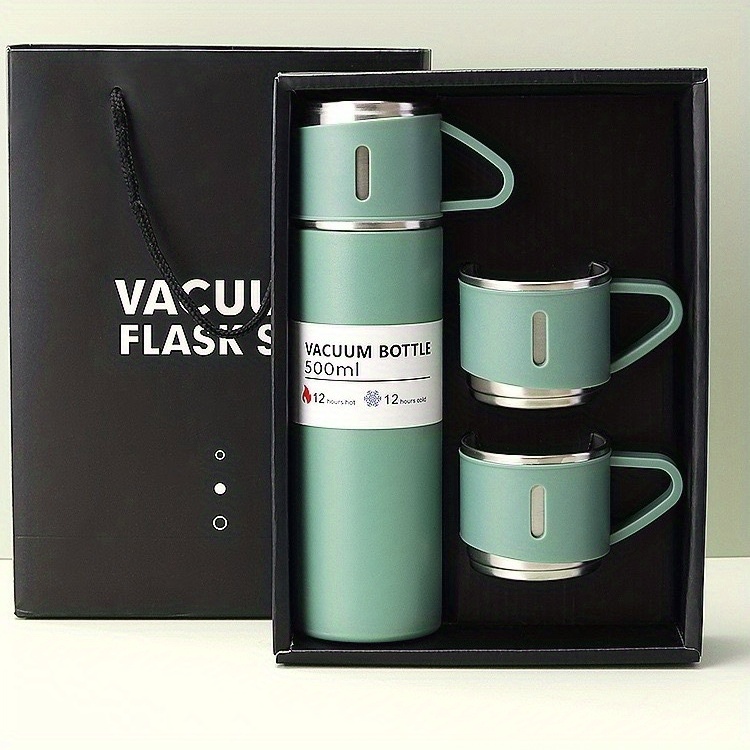 Vacuum Flask Set Business Thermal Mug Stainless Steel Vacuum - Temu