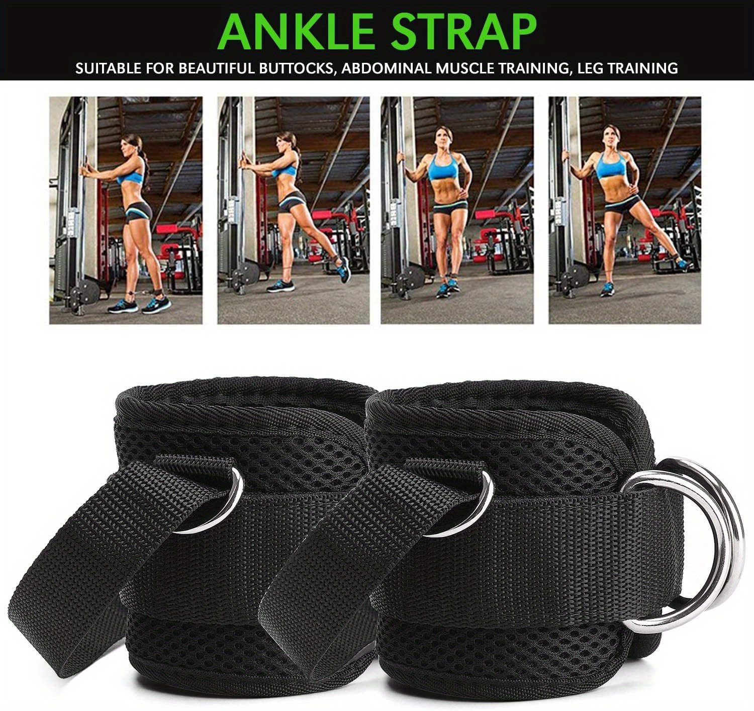 Reinforce Double D ring Adjustable Neoprene Ankle Straps - Temu