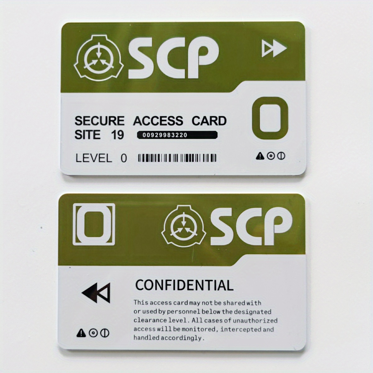 Be A Part Of The Scp Foundation With This Mtf Mobile Task Force Pvc  Hardcard Cosplay Card! - Temu