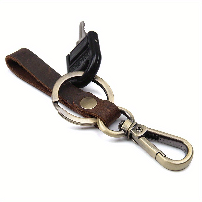 Original Handmade Genuine Cowhide Car Keychain, Creative Small Gift
