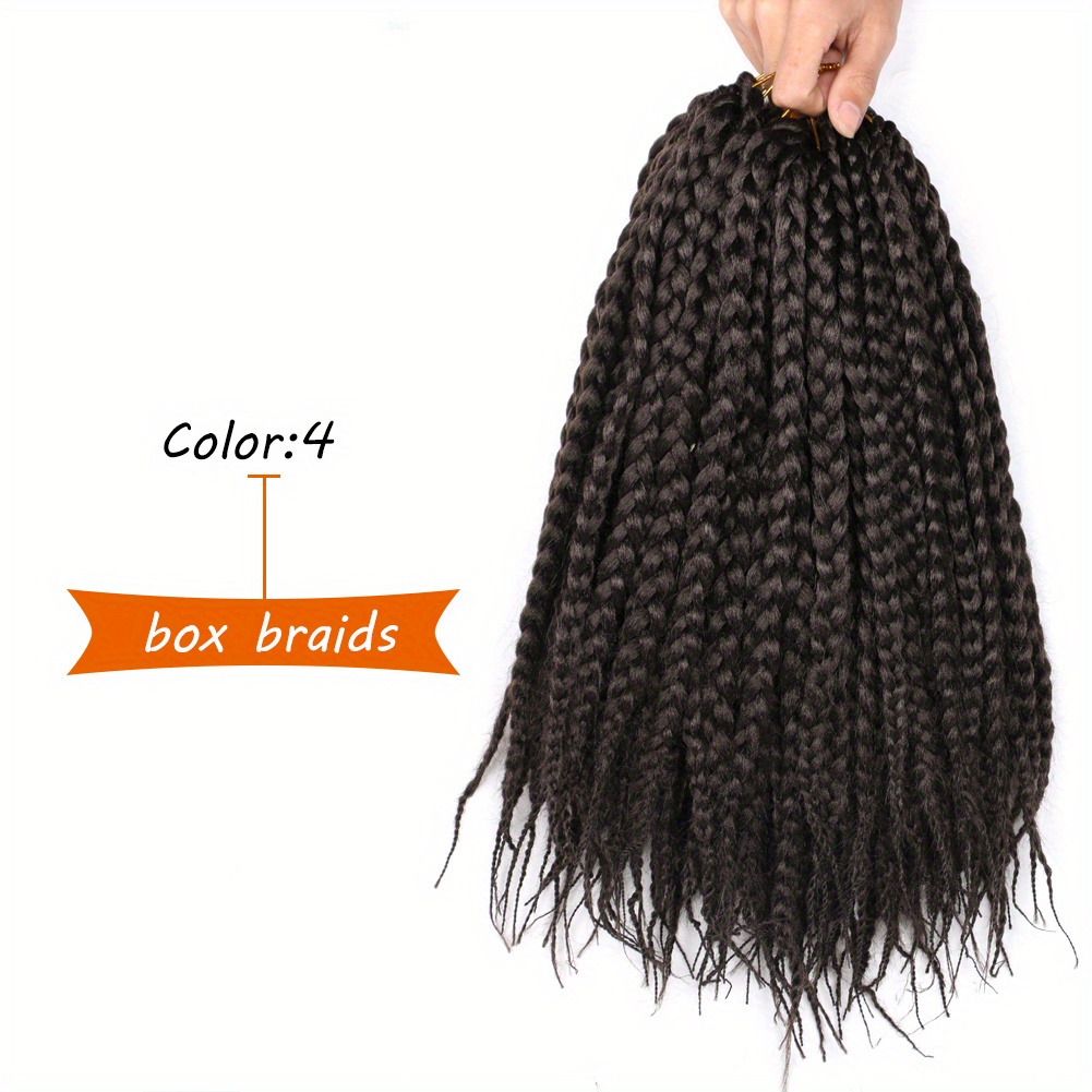 14 Inch Short Box Braids Crochet Hair Synthetic Bob Braids Cute