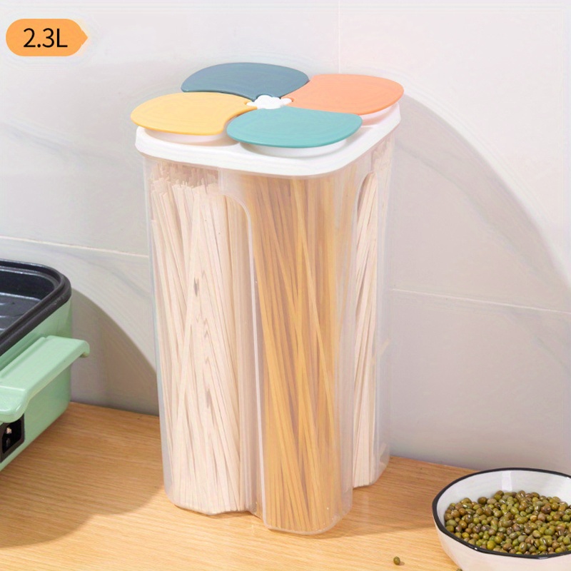 Multi-Compartments Plastic Airtight Food Containers With Lids