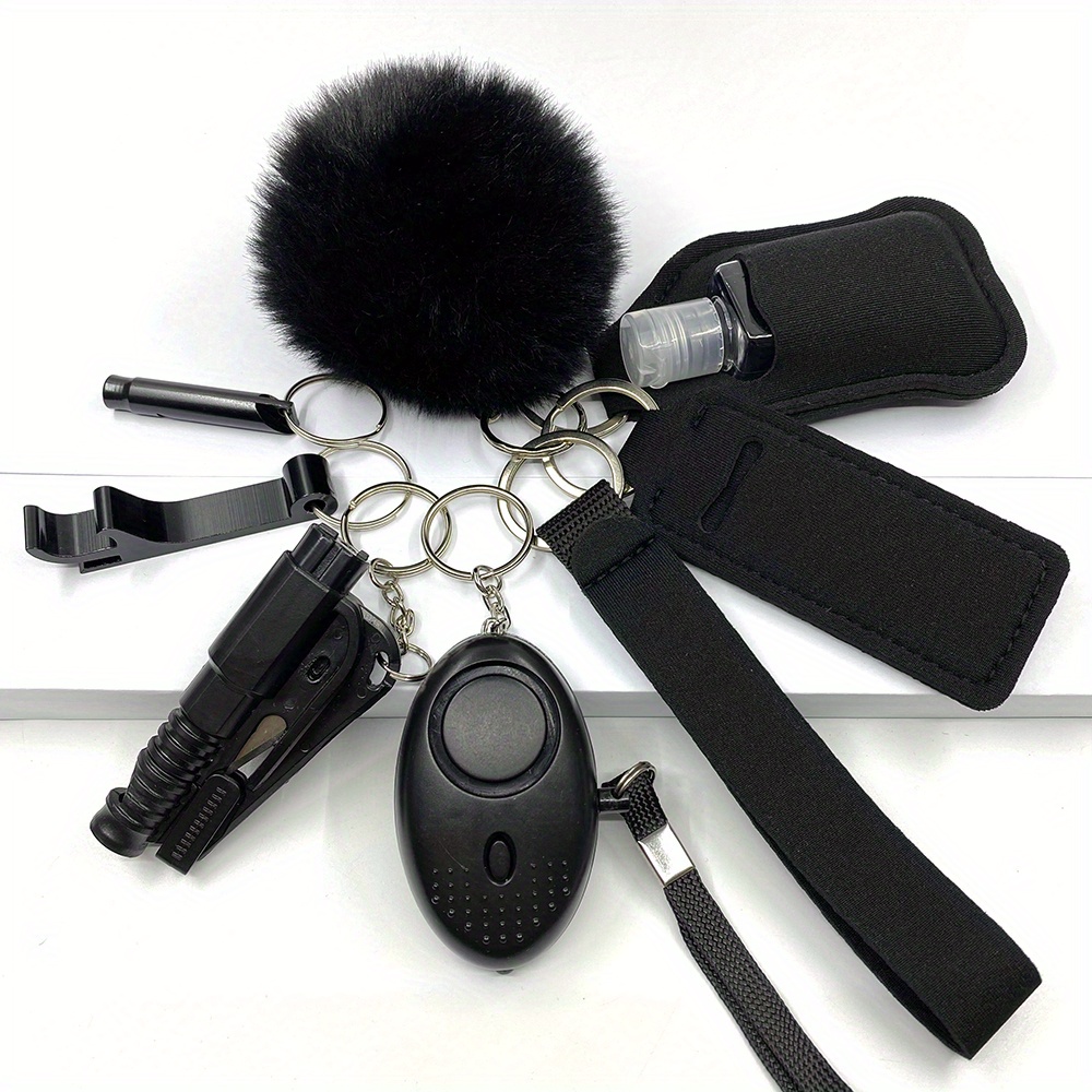 Safety Keychain Full Set Self Defense Security Keychain Set - Temu