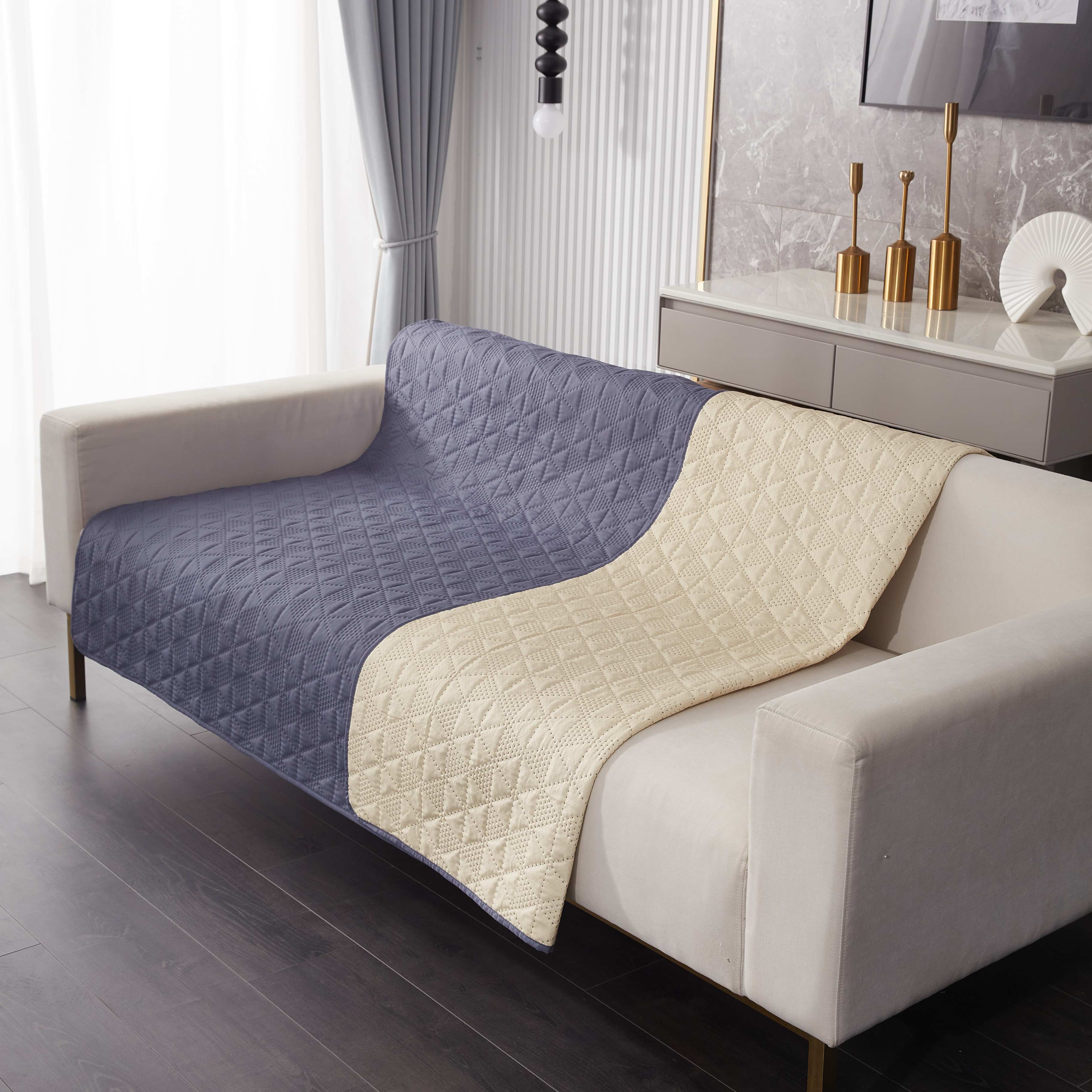  Ameritex Manta impermeable reversible para cama de perro, manta  para mascotas, para muebles, cama, sofá : Todo lo demás