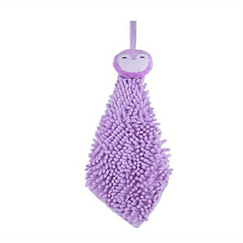 Cute Chenille Hanging Towel For Wiping Hands Household Soft - Temu