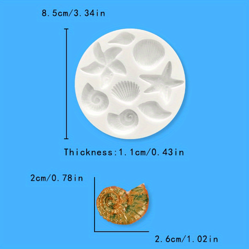 Ocean Series 3D Silicone Mould For Cake Decoration Pearl, Conch, Starfish,  Seashell Food Grade, DIY Handmade Soap Cutter Baking Mold For Kitchen  Accessories From Numberoneaction, $1.75