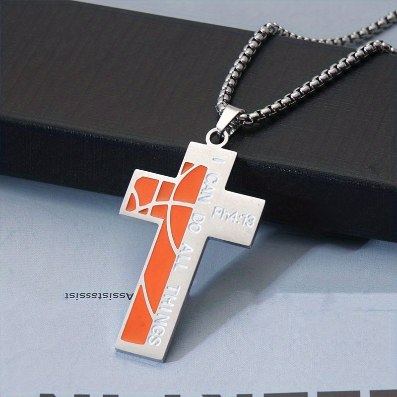 Pin Bronzing Acrylic Cross Beads Chain Drip Oil Angel Cross - Temu