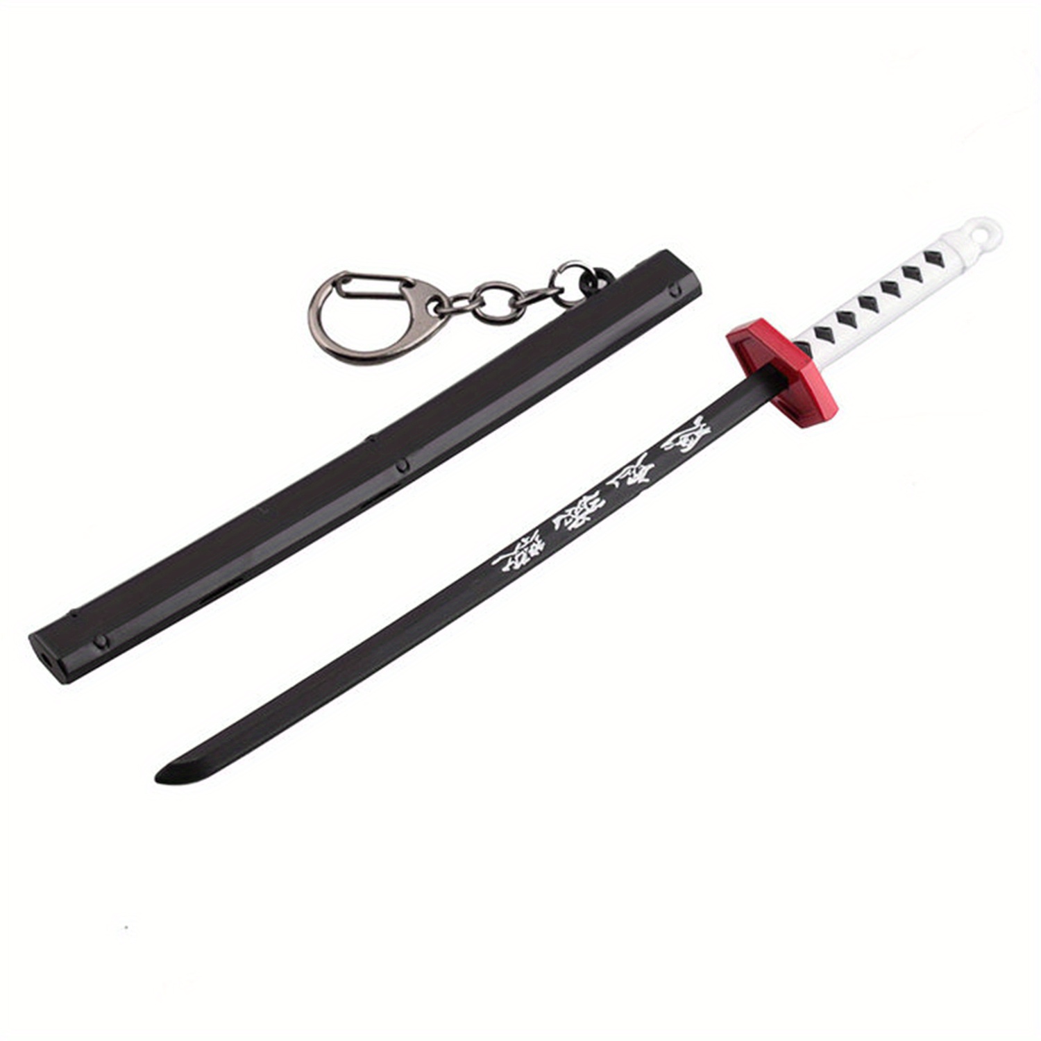 Mini Toy Samurai Knife Key Chain, Toy Metal Weapon Sword Keychain Key Ring,Temu
