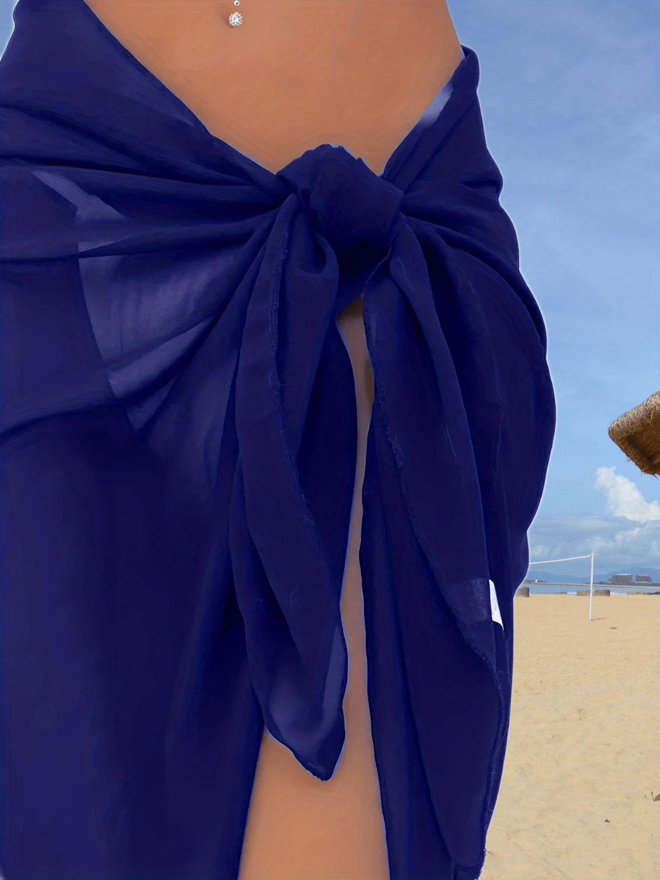 Mesh Sarong in Riad Navy, Beach Cover-Up