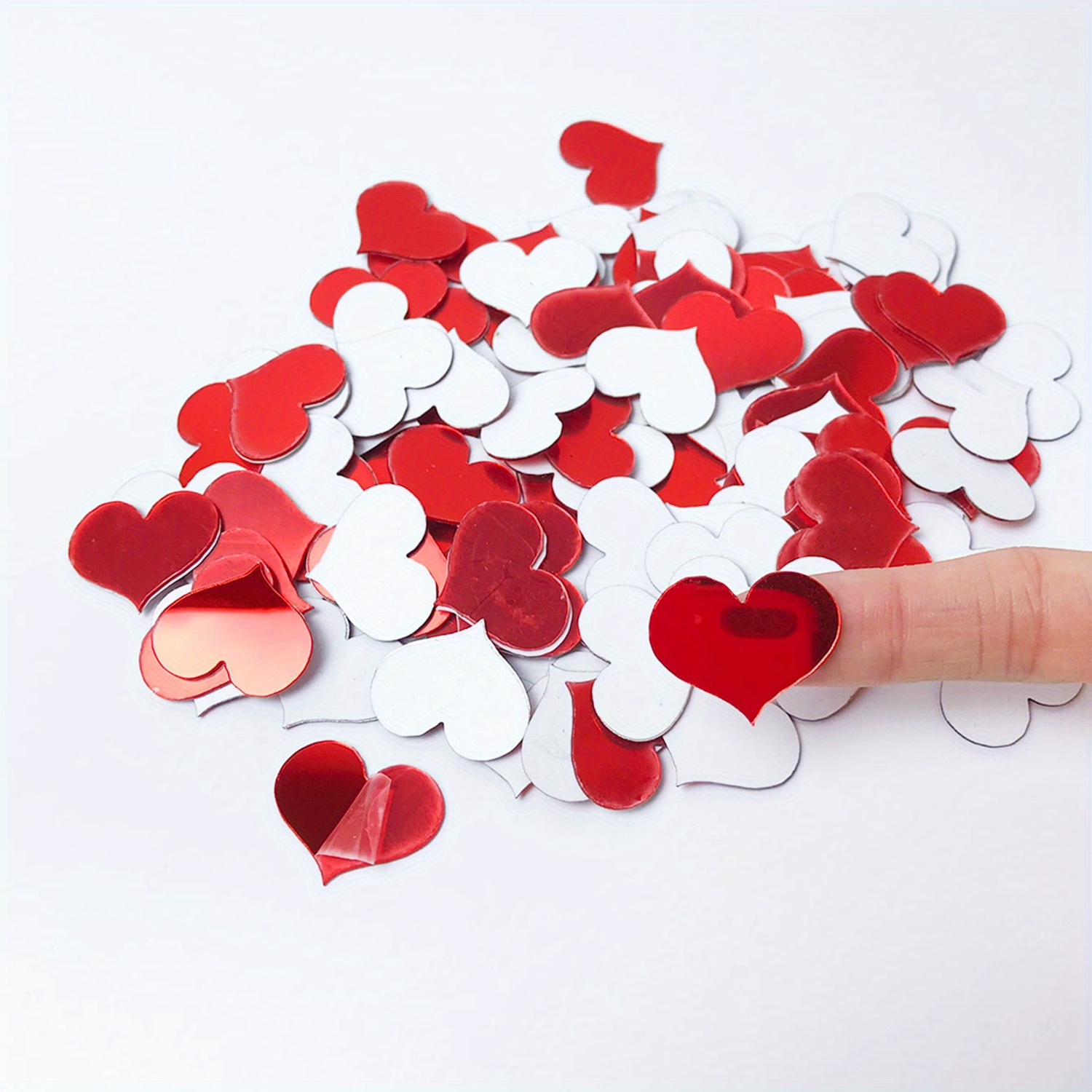 100pcs Love Acrylic Mirror Wall Sticker Decoration Bathroom Living Room Bedroom Gym Dormitory Mobile Phone Case