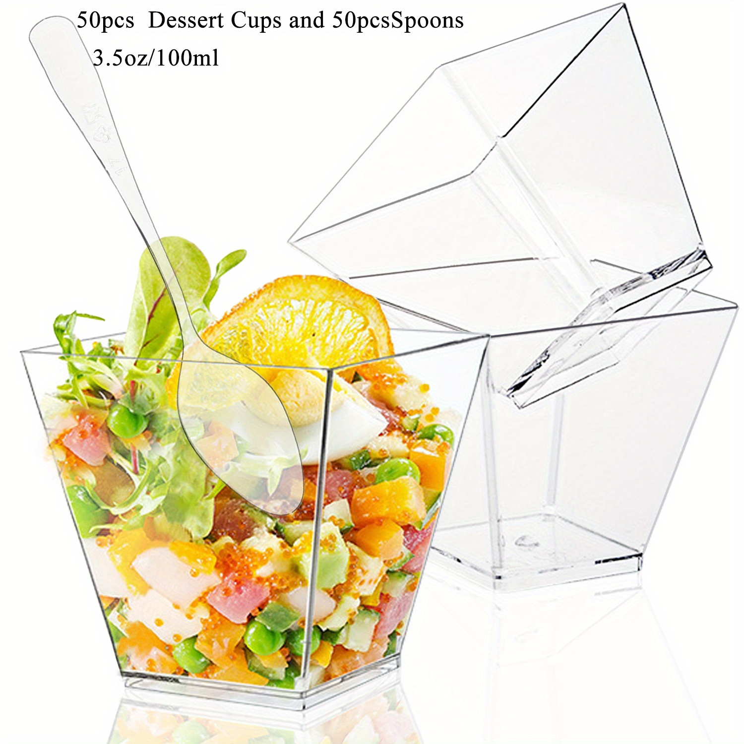 Salad cup with lid 3.5oz (50pcs per pack)