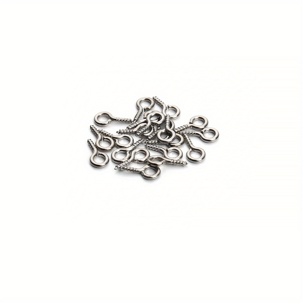 Screw Eye Pin Hook Mini Screw Eyes Stainless Steel Eye Rings