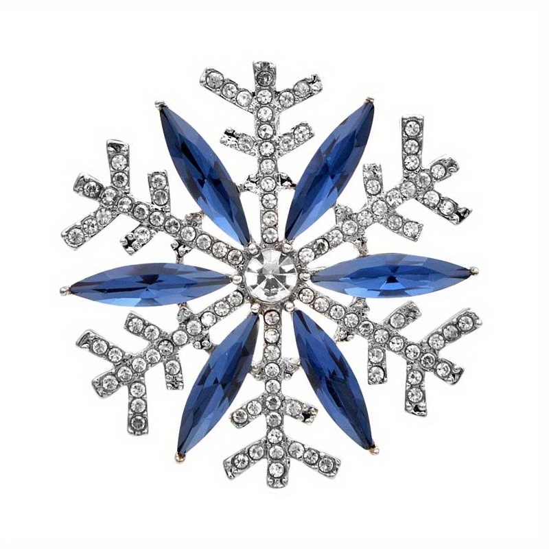 Christmas Snowflake Brooch Pin for Women & Girls