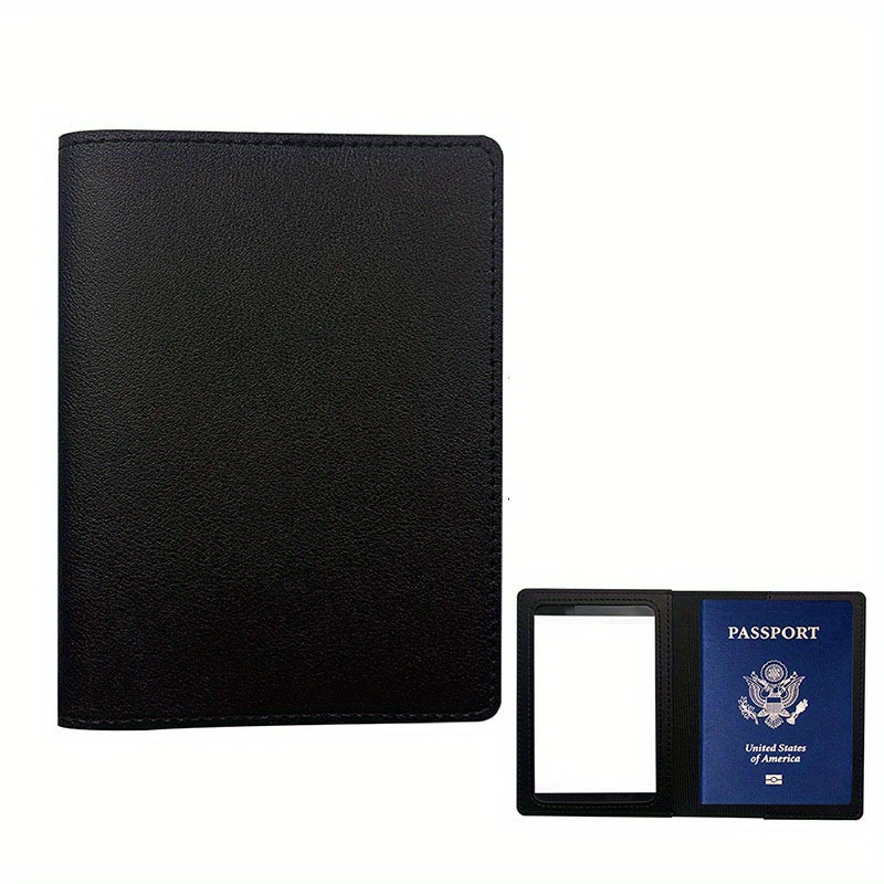 Dual Use PU Leather Passport Holder Cover