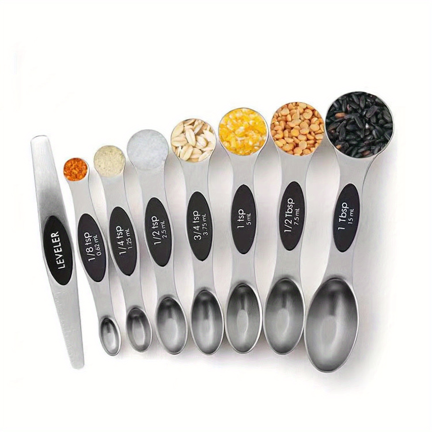 Measuring Spoons Set Premium Stainless Steel Metal Spoon - Temu