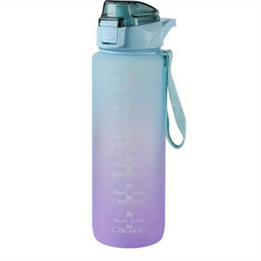 33.8oz Water Bottle with Time Marker & Straw lid for Gym