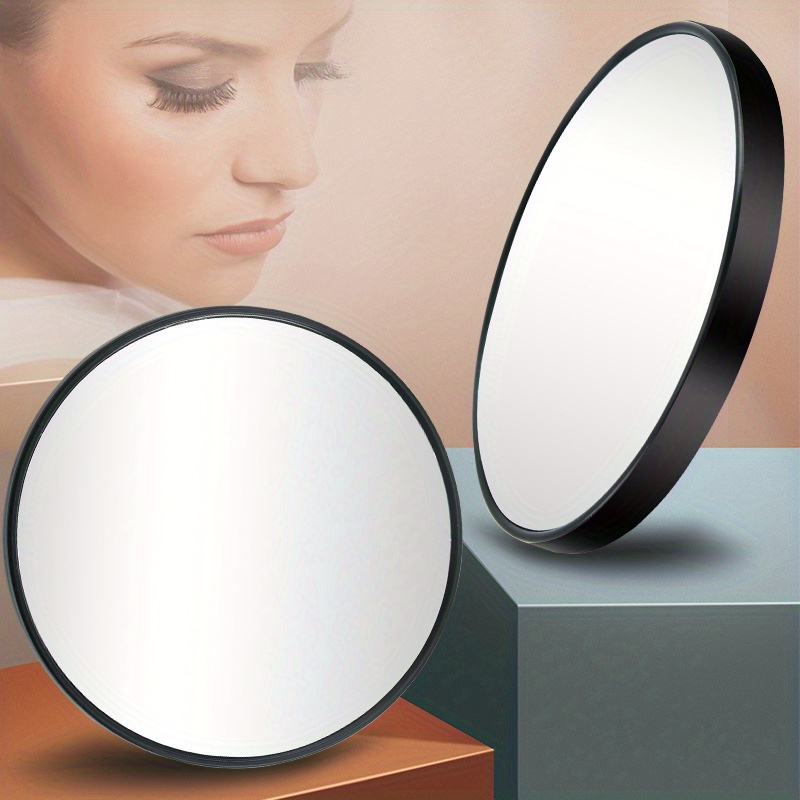 Espejo de aumento de 20 aumentos con 3 ventosas de montaje, utilizado para  detalles precisos, aplicación de maquillaje, cejas/pinzas, espejo de fácil