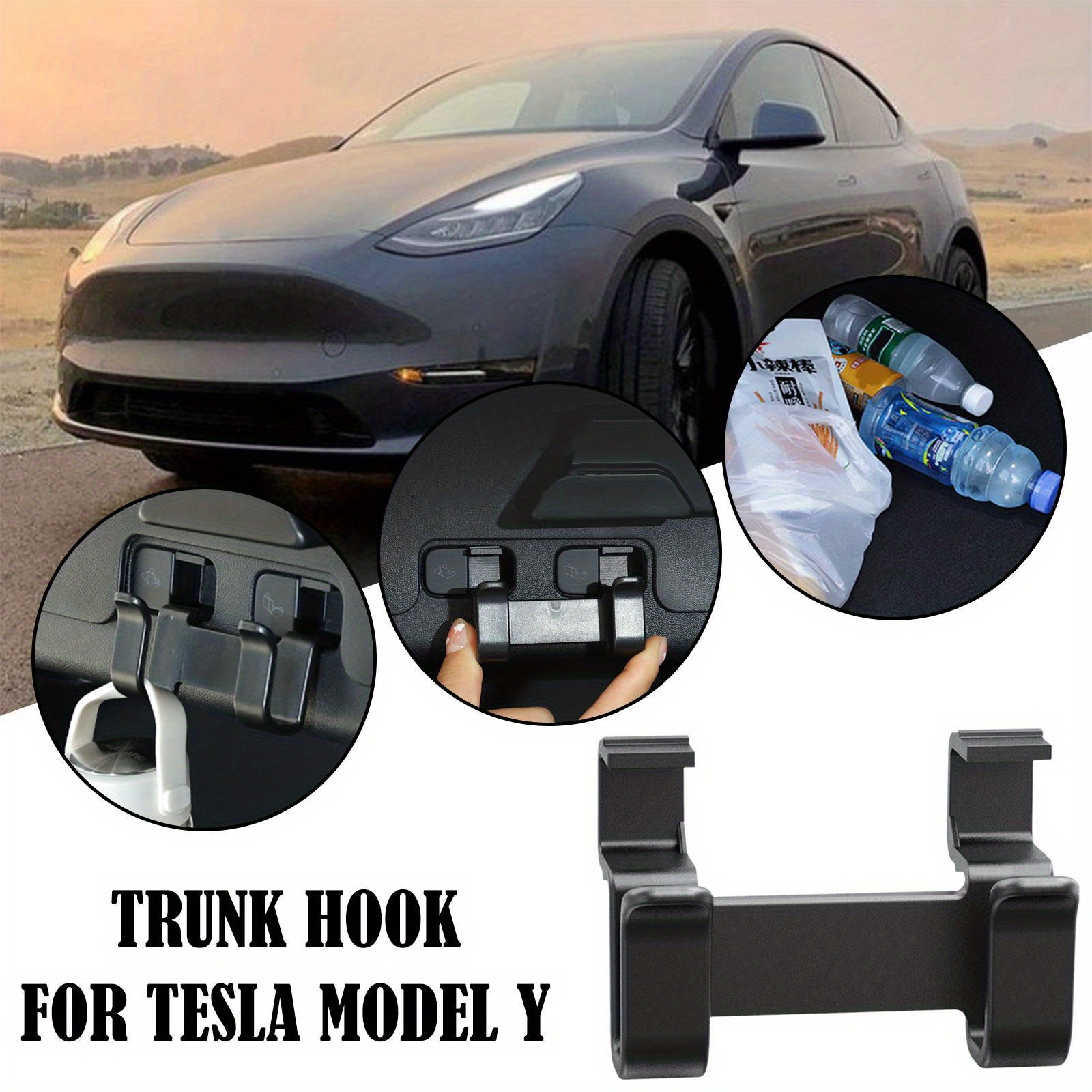NOPNOG für Tesla Model Y, Auto Hinteren Kofferraum Schweller  Schutzabdeckung, Hintere Stoßstange Fußplatte, Edelstahl, 2 Stück/Set