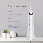portable ipx7 waterproof teeth cleaner with 5 nozzles and 150ml tank rechargeable smart electric teeth whitening dentistry oral irrigator cordless water flosser for at home dental care details 4