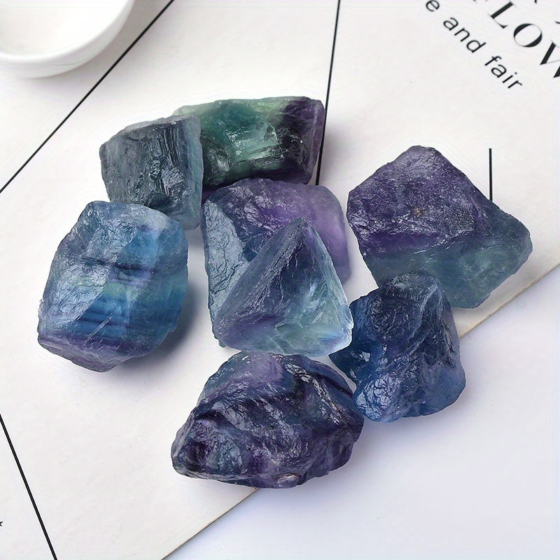 Natural Rainbow Fluorite Rough Stone